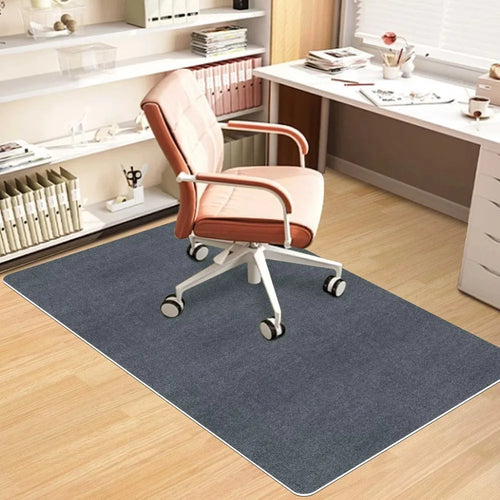 VIKAMA Scandinavian Office Carpet Non-Slip Stain-Resistant Wheelchair Study Floor Mat Home Decor