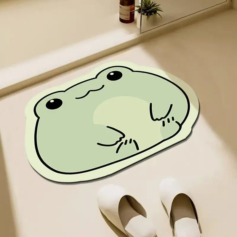 VIKAMA Diatomite Bathroom Kitchen Absorbent Door Rug Simple Anti-slip Water Absorbent Soft Bathroom Foot Mat