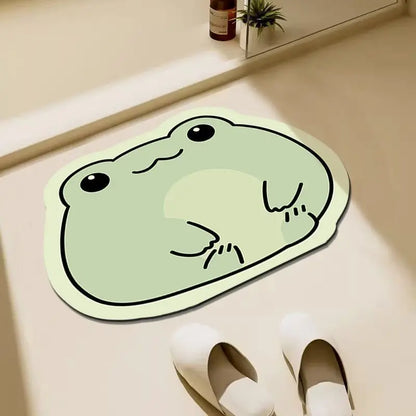 VIKAMA Diatomite Bathroom Kitchen Absorbent Door Rug Simple Anti-slip Water Absorbent Soft Bathroom Foot Mat