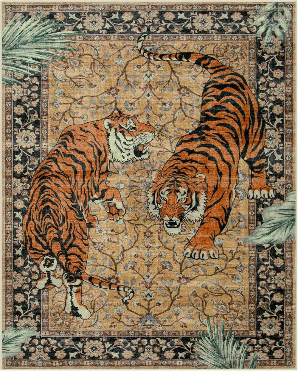 VIKAMA Jungle Tiger Living Room Area Rug