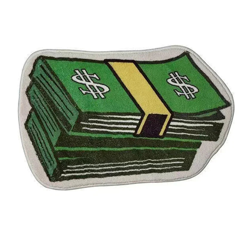 Money Shaped Dollar Rug