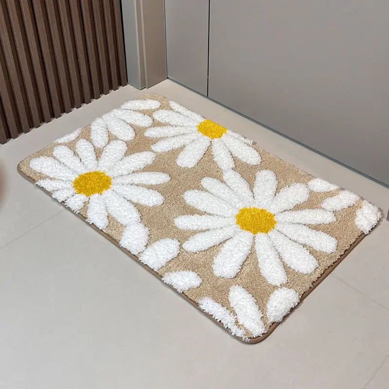 Bathroom Absorbent Floor Mat Non-Slip Toilet Carpet Entry Bedroom Door Mat