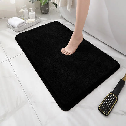 Soft Thick Plush Floor Mat Comfortable Non-Slip Water-Absorbent Carpet Bathroom Bedroom Living Room Home Decor