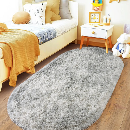 VIKAMA Soft Fleece Plush Bedroom Area Rug