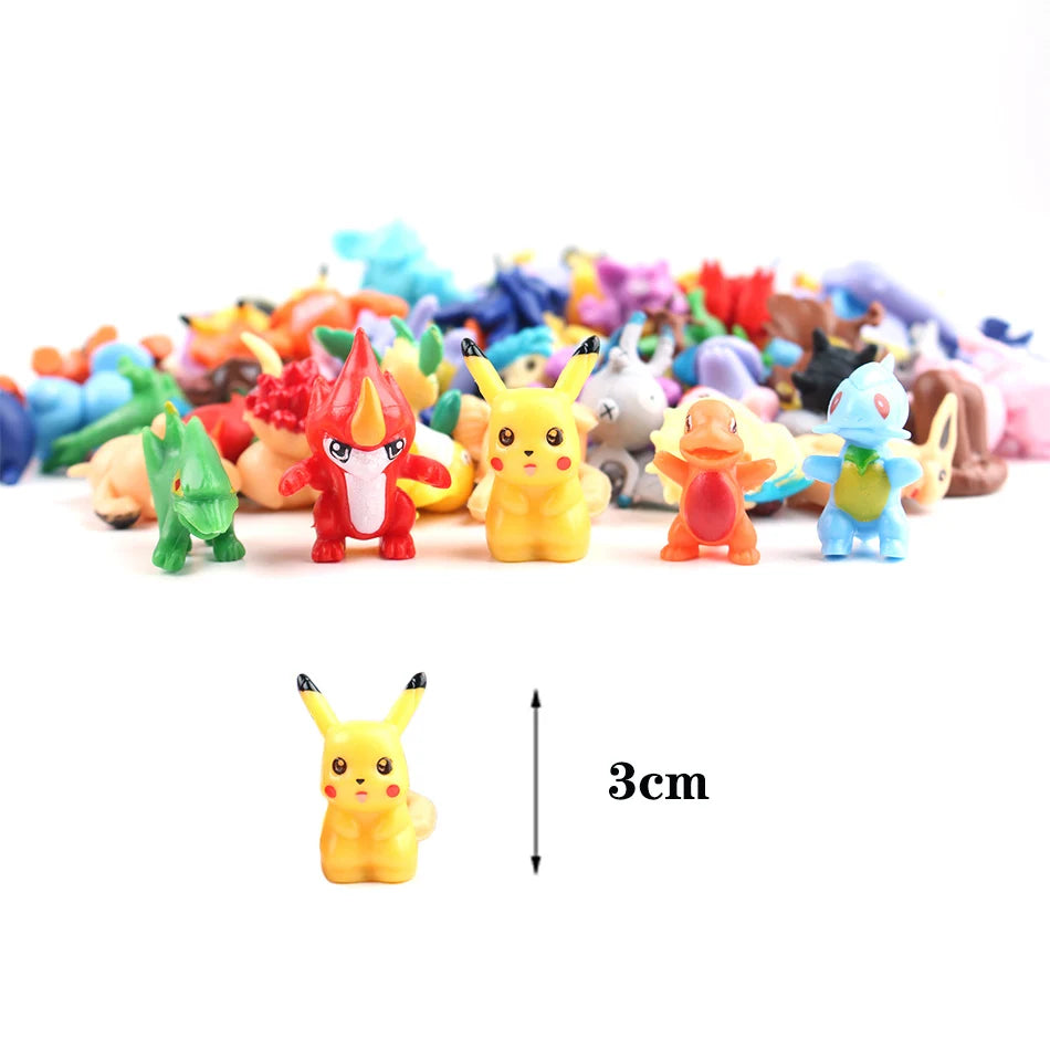 Pokemon Pikachu Mini Action Figure Set 24 144 Pieces