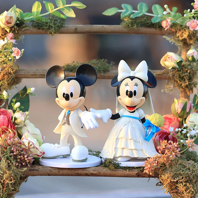 Disney Mickey Minnie Wedding Doll Action Figure Set
