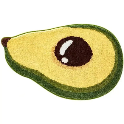 Fruit-style cashmere bathroom absorbent mat