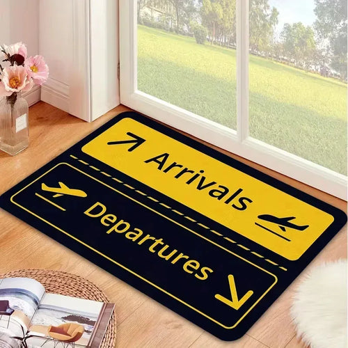 VIKAMA Airport Flight Schedule Welcome Mat