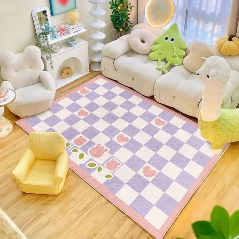 VIKAMA Cream Cashmere Style Bedroom Carpet