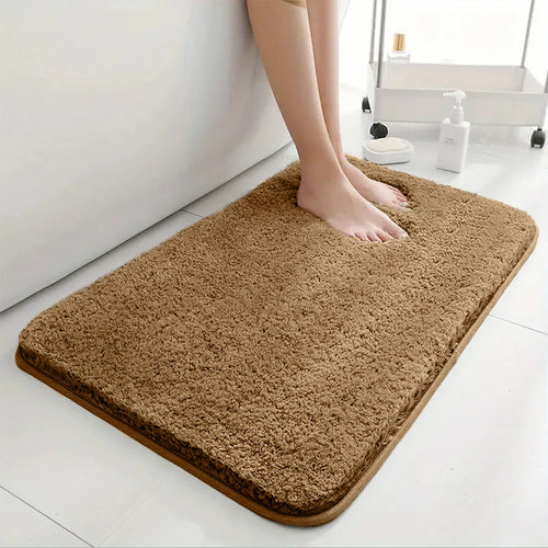 Super Absorbent Non-Slip Bathroom Floor Mat Long Hair Bath Door Mat Bedroom Home Decoration