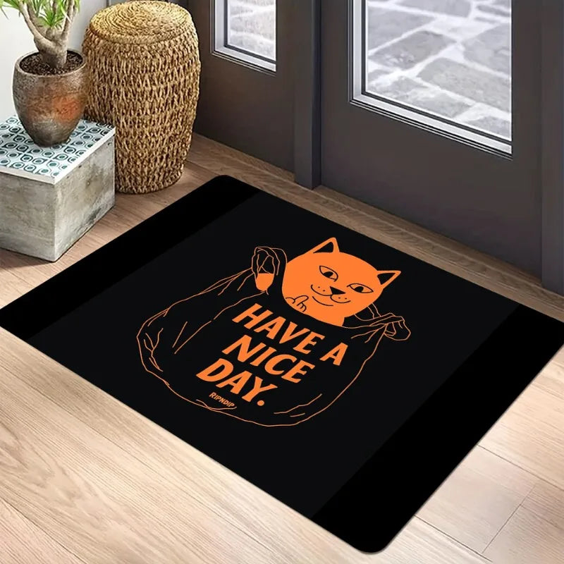 Sassy “Go Away” Cat Welcome Doormat