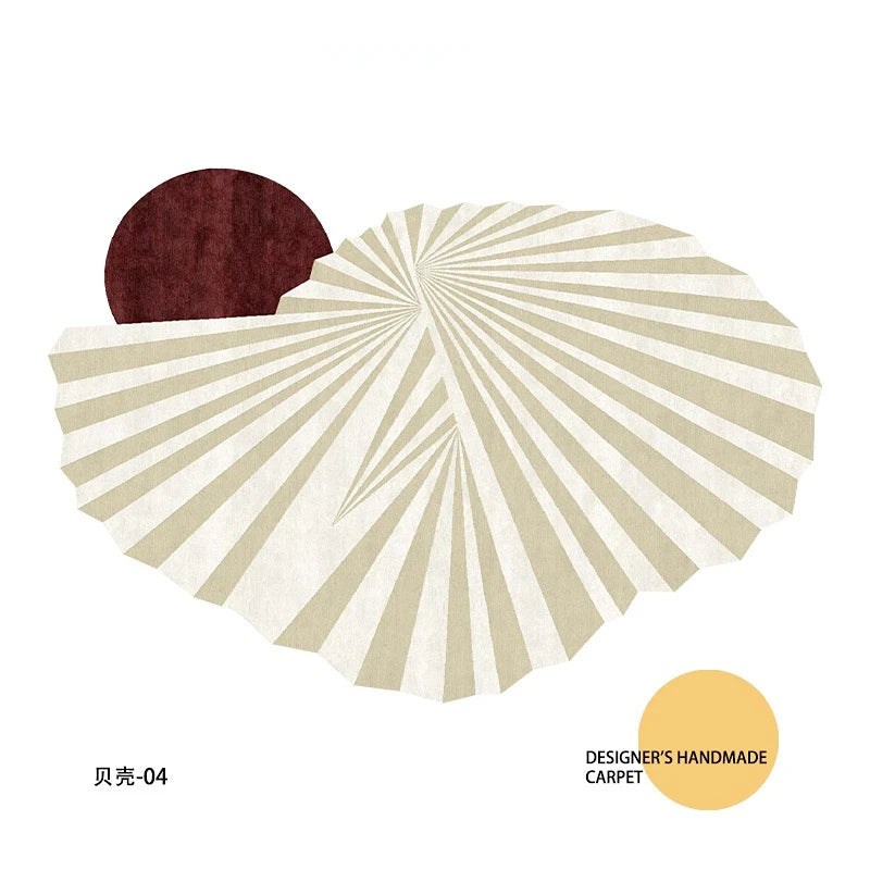 Art Design Nordic Irregular Plush Area Rug