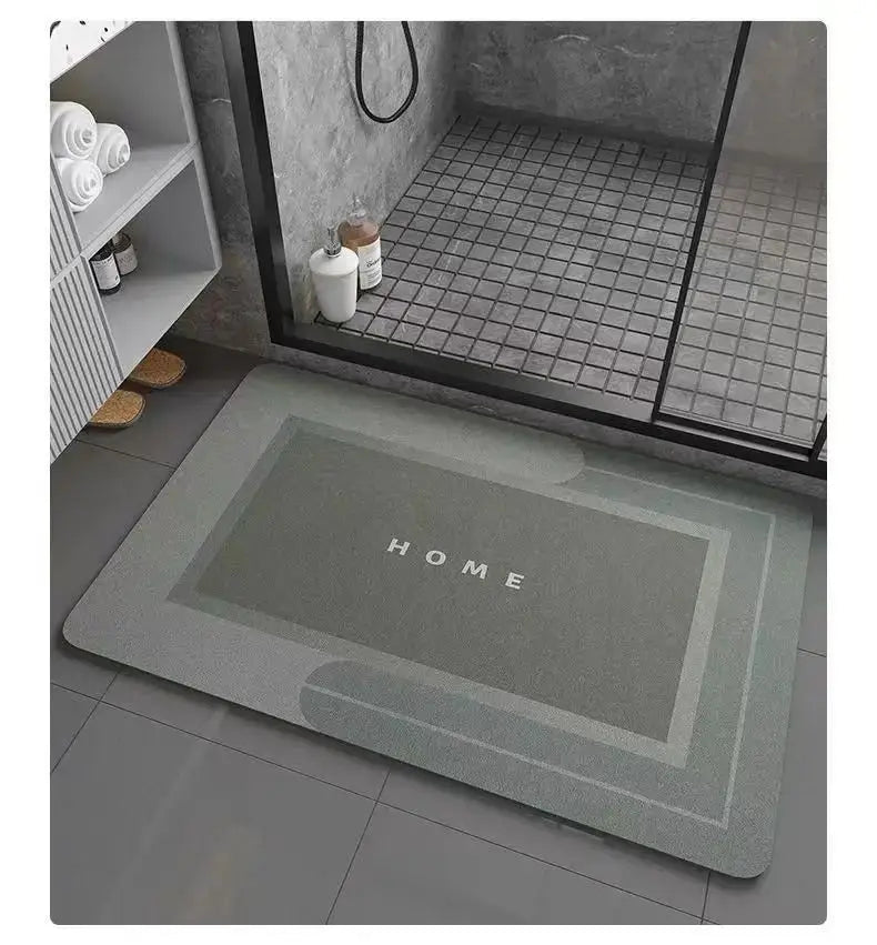 VIAKAM Diatomite Bathroom Mat Water-Absorbent Non-Slip Doorway Floor Rug Entrance Foot Mat Home Decor