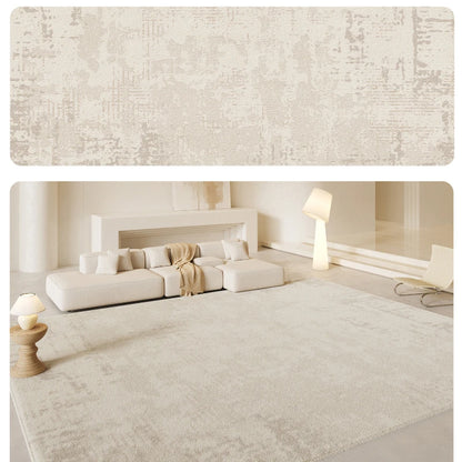 French Cream Waterproof Fluffy Thickened Area Rug