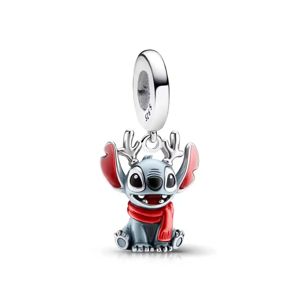 Disney 925 Silver Puppy Charm Bead For Bracelet Jewelry