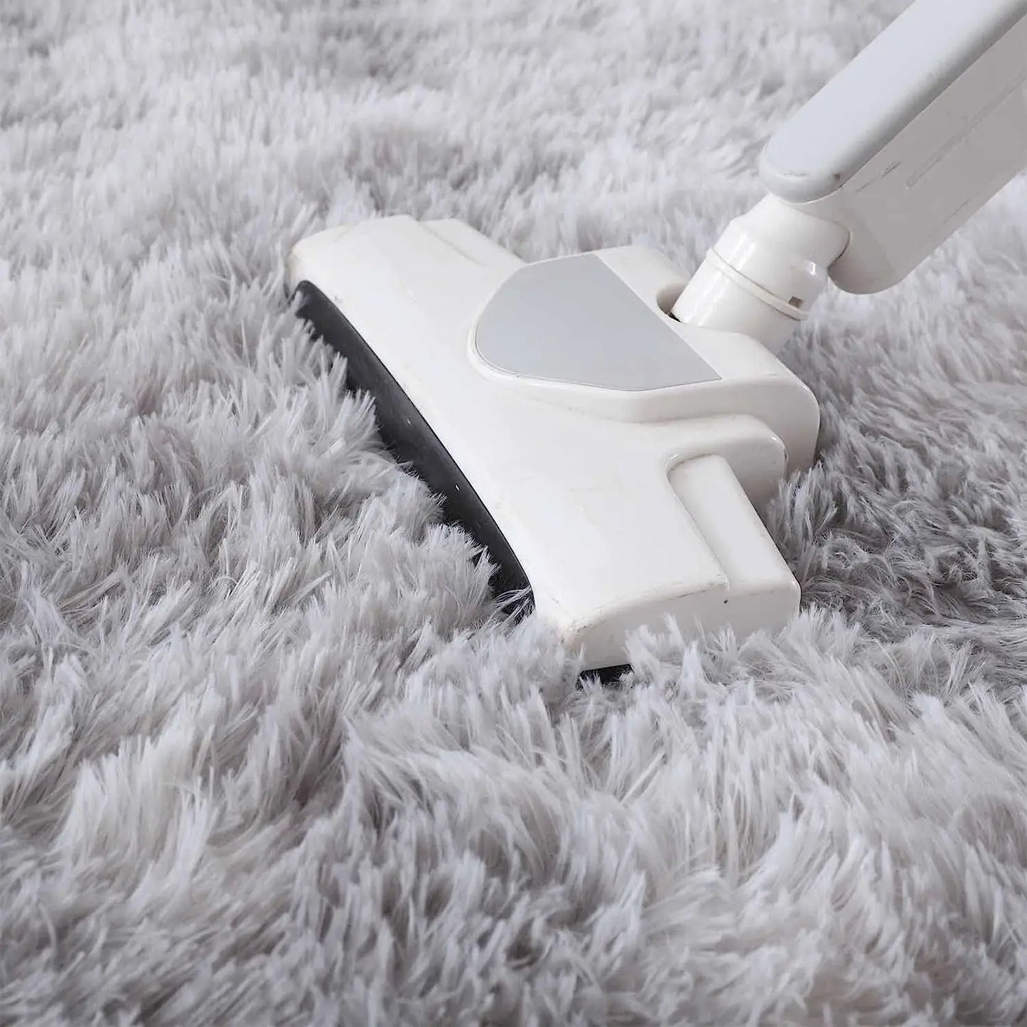 FORSWAN Gray Plush Velvet Area Rug