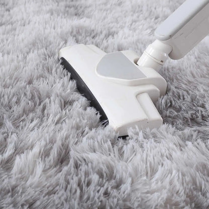 FORSWAN Gray Plush Velvet Area Rug