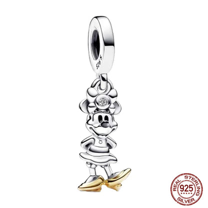 Disney S925 Sterling Silver Charm Beads For Women Bracelet