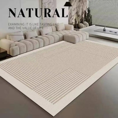 VIKAMA French Simple Living Room Carpet Large Area Sofa Coffee Table Bedroom Study Floor Mat