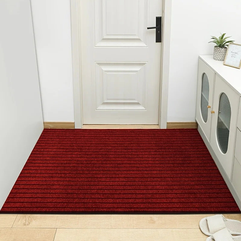 Large Striped Rubber-Back Corridor Carpet Non-Slip Washable Laundry Room Outdoor Area Rug Custom Size Home Decor