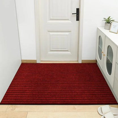 Large Striped Rubber-Back Corridor Carpet Non-Slip Washable Laundry Room Outdoor Area Rug Custom Size Home Decor
