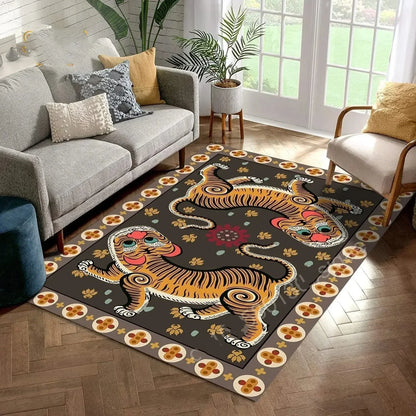 Bohemian Tiger Floral Rug