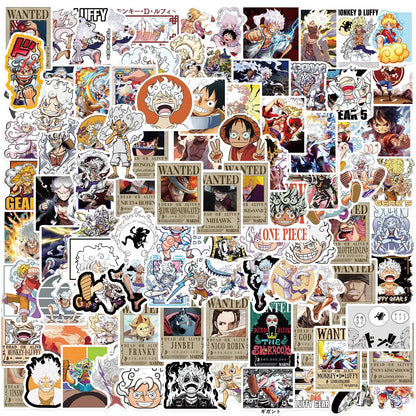 Mixed Anime Waterproof Sticker Set 100 Pieces