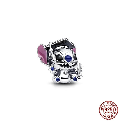 Disney S925 Sterling Silver Charm Beads For Women Bracelet