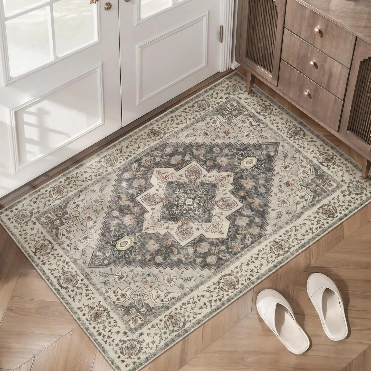 Vintage Persian Style Non-Slip Doormat
