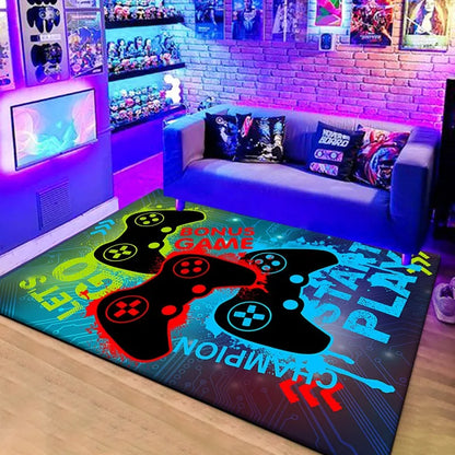 3D Gaming Controller Kids Rug