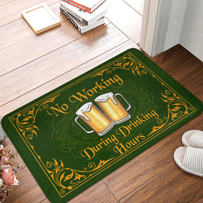 Funny Wine Beer Slogan Doormat