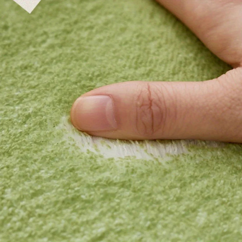 Nordic floral plush bedroom area rug
