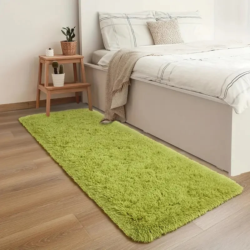 VIKAMA Soft Fluffy Long Pile Machine Washable Area Rug