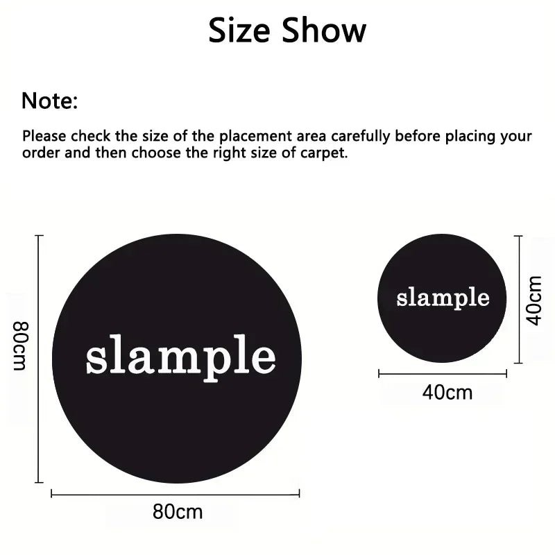 Cartoon Rabbit Fluffy Round Area Rug