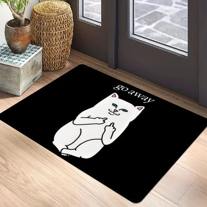 Sassy “Go Away” Cat Welcome Doormat