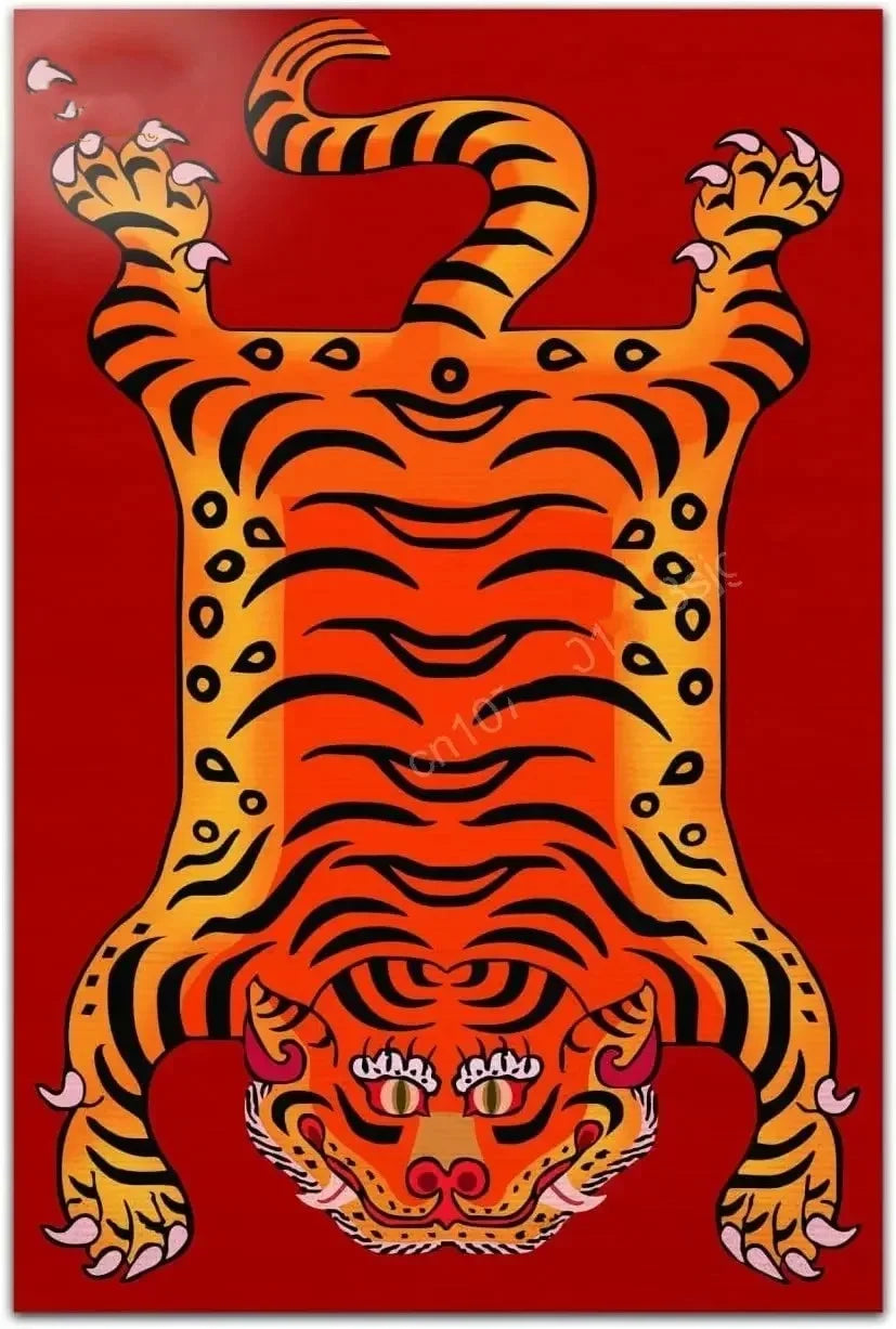 Bohemian Tiger Floral Rug