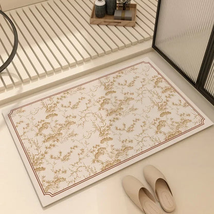 French Diatom Mud Bathroom Non-Slip Floor Mat