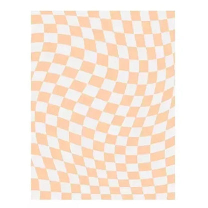 Purple Chessboard Plaid Area Rug