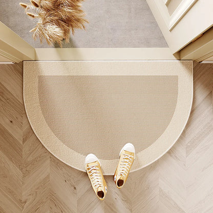 VIKAMA Modern Semi-Circular Entry Door Mat Non-Slip Dirt-Resistant Kitchen Floor Carpet