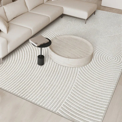 French Cream Light Luxury Washable Large Area Rug