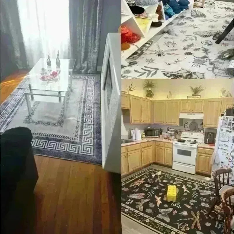 Sports Theme Racing Track Basketball Court Soccer Field Kids Play Mat Non-Slip Floor Carpet Bedroom Home Decoration Rug
