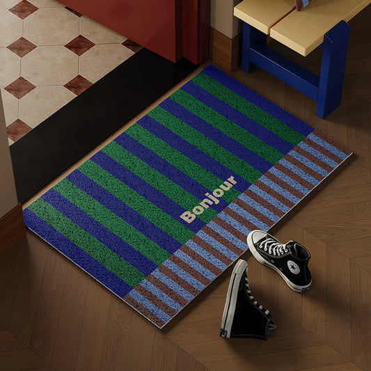 Cobb Impression Antique Silk Ring Entry Door Mat Non-Slip Floor Mat