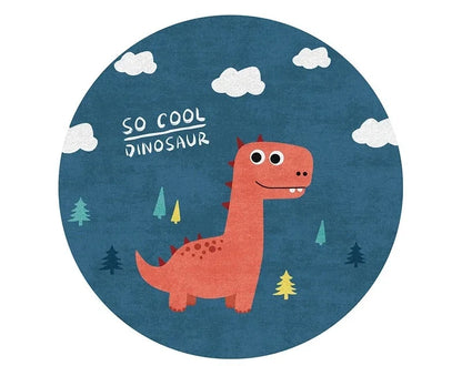 Cartoon Cute Round Non-Slip Area Rug