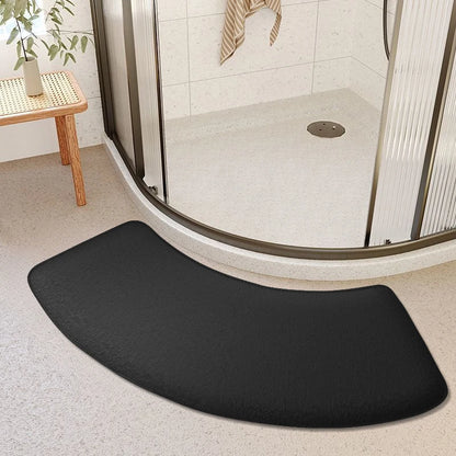 Thickened Curved Bathroom Absorbent Mat Non-Slip Shower Room Door Toilet Foot Entrance Mat