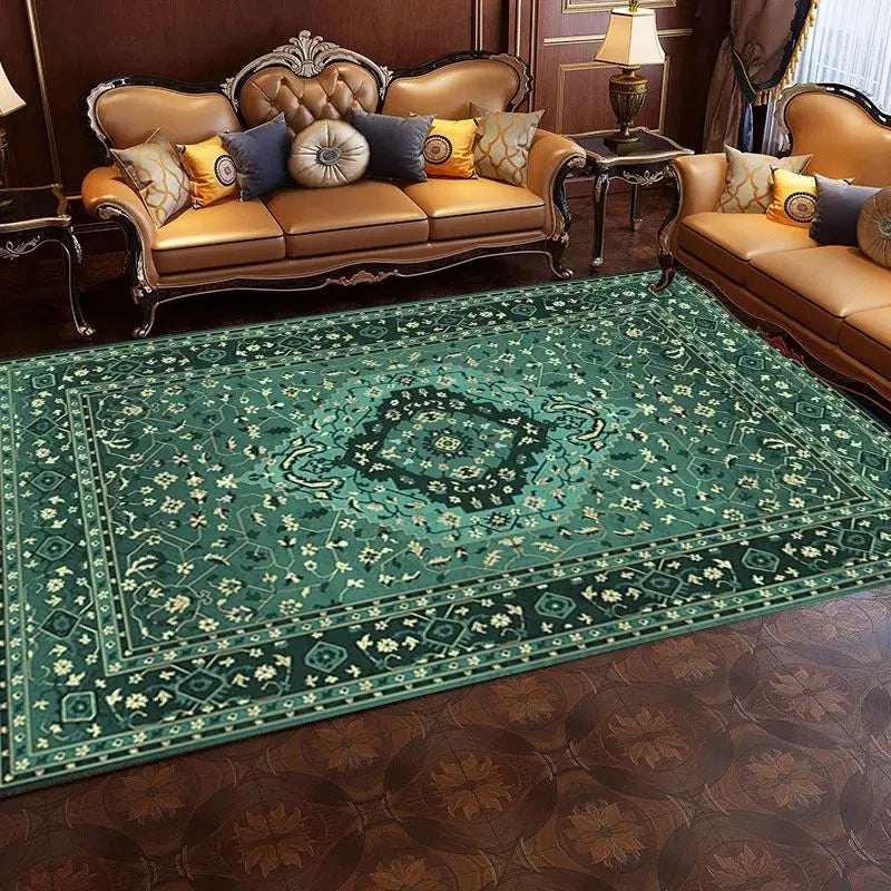 VIKAMA Vintage Persian Crystal Rug Ethnic Living Room Bedroom Carpet