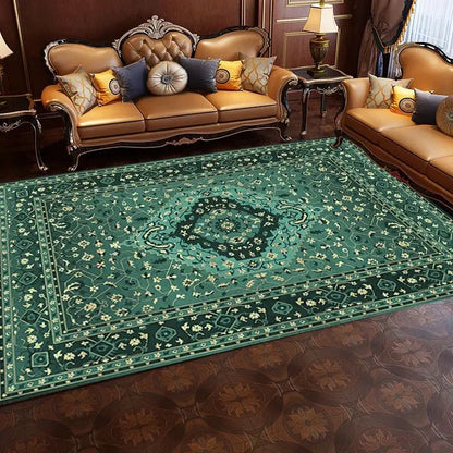 VIKAMA Vintage Persian Crystal Rug Ethnic Living Room Bedroom Carpet