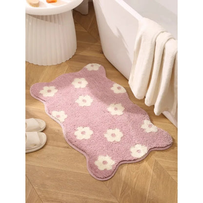 Bedside Thickened Carpet Bedroom Rug Sofa Cushion Bay Window Mat Bathroom Absorbent Non-Slip Floor Rug Home Decor
