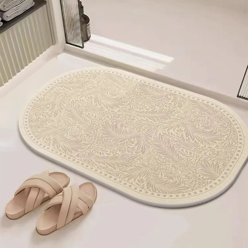 French diatom mud suction quick drying toilet floor mat toilet mat