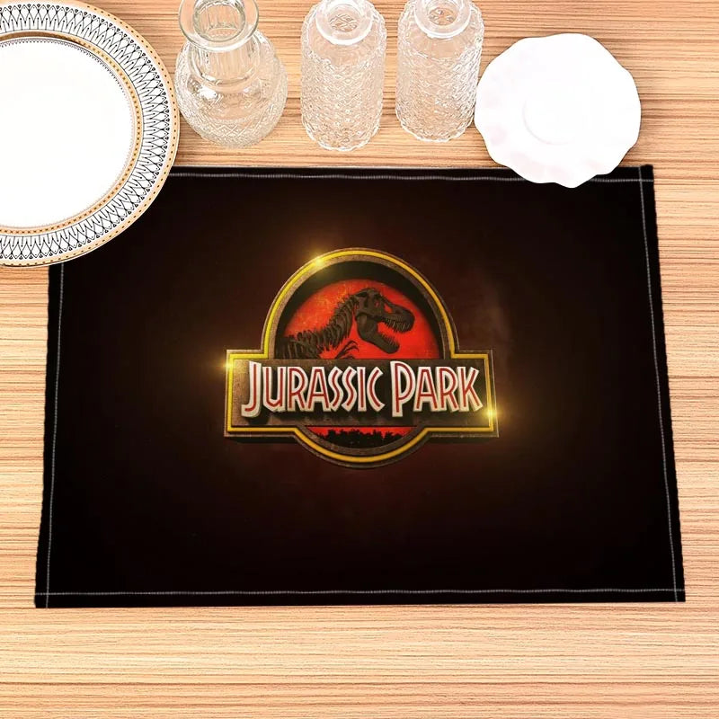 Jurassic Park Print Linen Kids Placemat Set