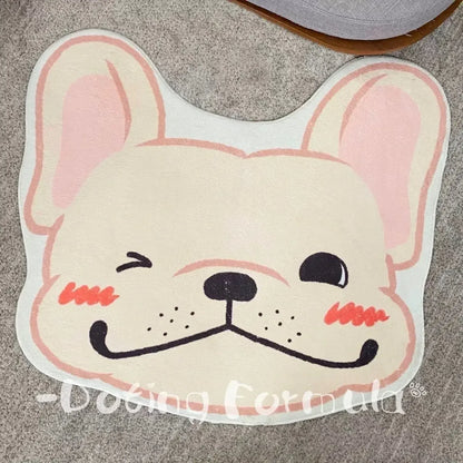Cute Cartoon Cashmere Door Mat